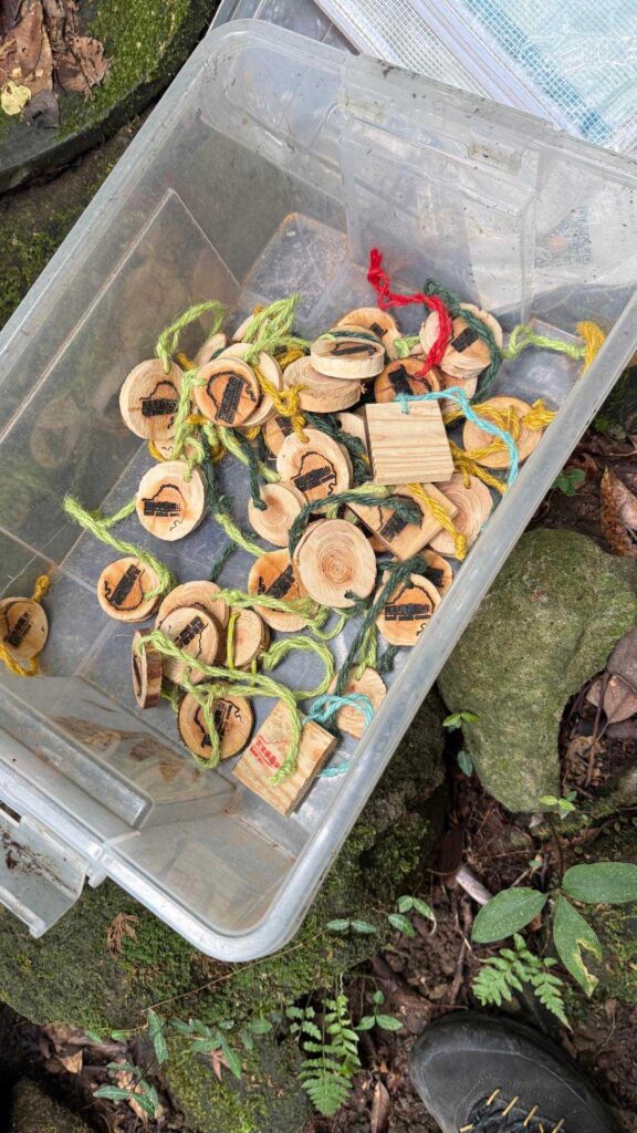 下山途中のおやつタイム