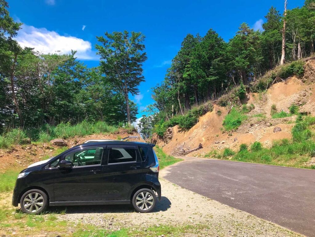 登山口駐車場の様子
