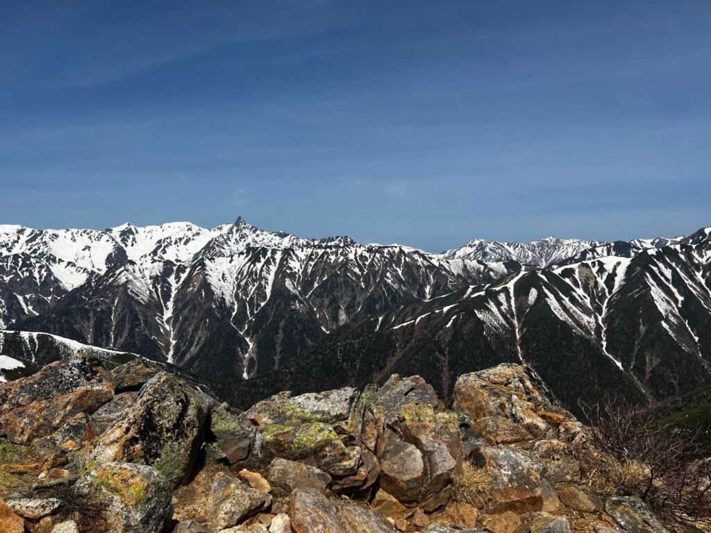 槍ヶ岳の眺望