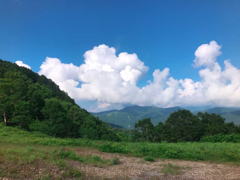 リフトから見る夏空