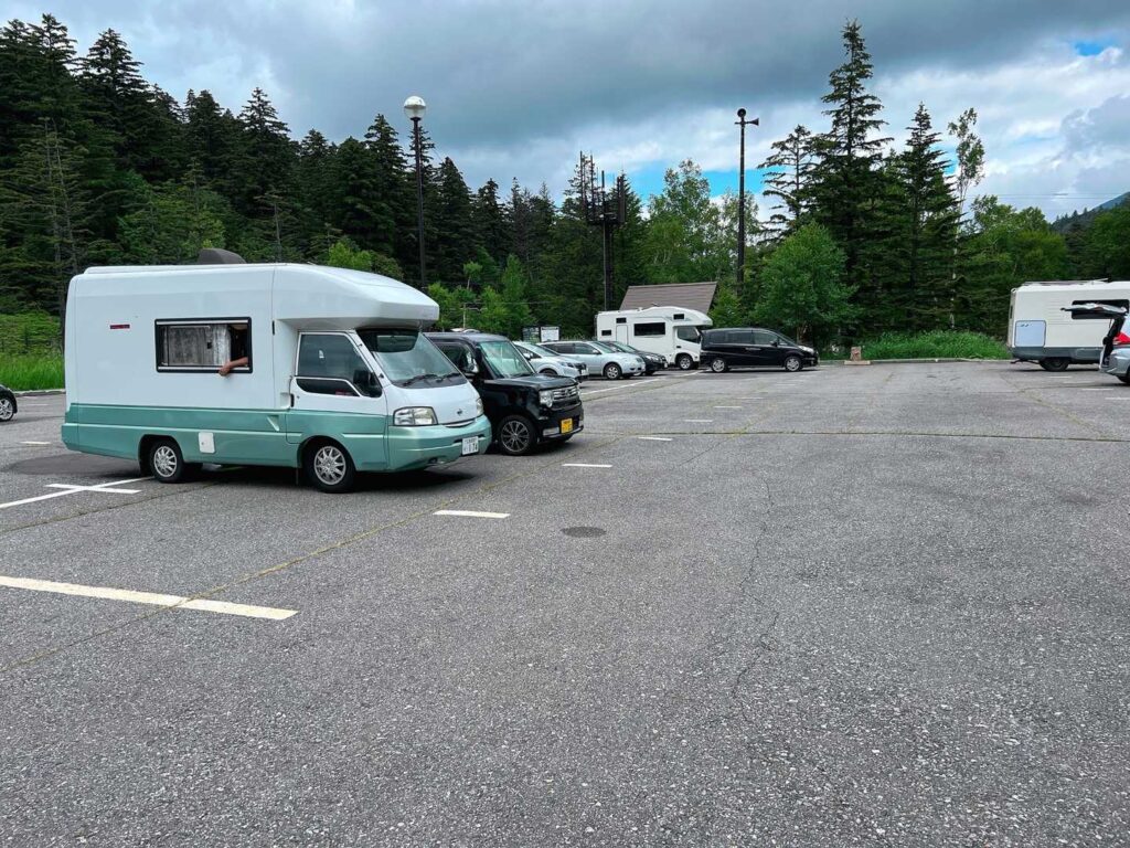 無事に雌阿寒温泉駐車場に帰還