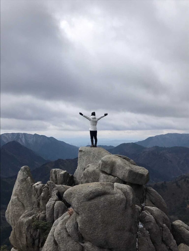 風が気持ちいいー!! いでよドラゴン‼️なーんて思いながら