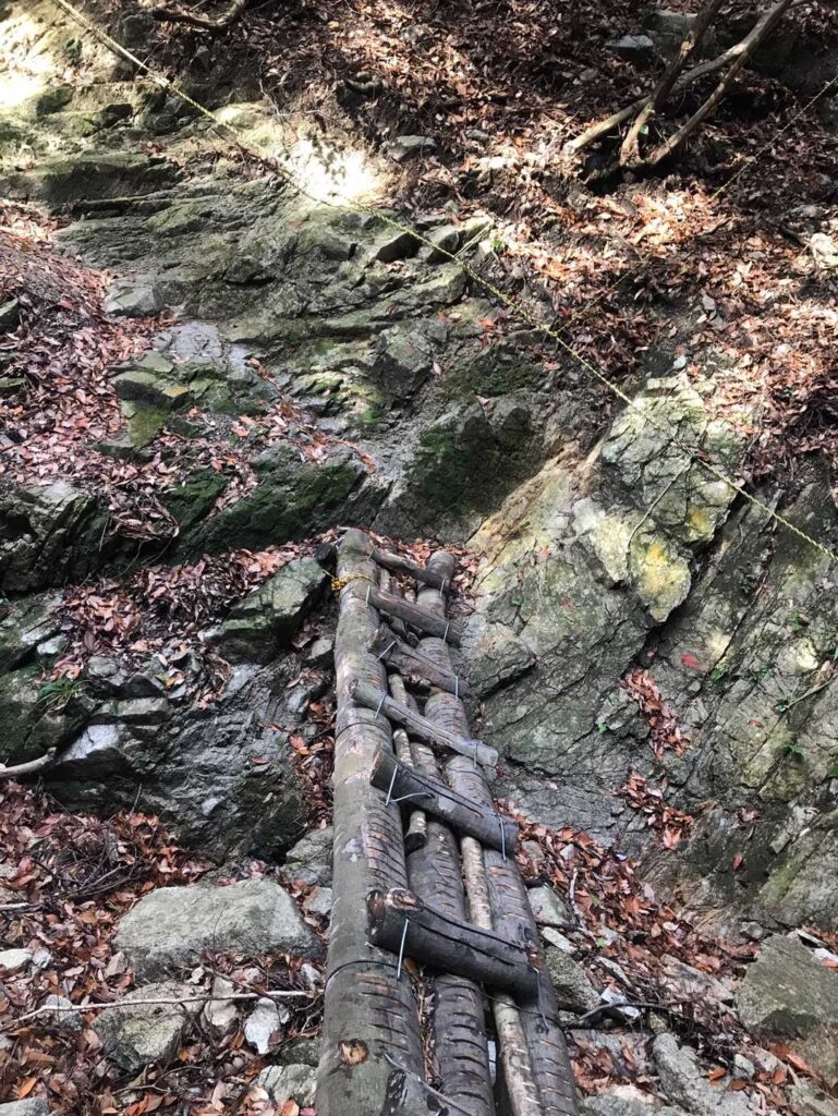 滑らないようにひと手間かけた橋 感謝っす