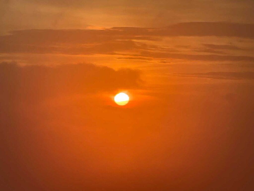朝焼けのグラデーション