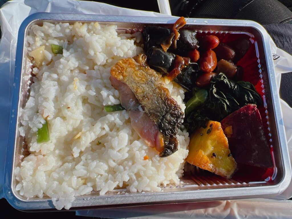 黒部五郎の肩で朝ごはん