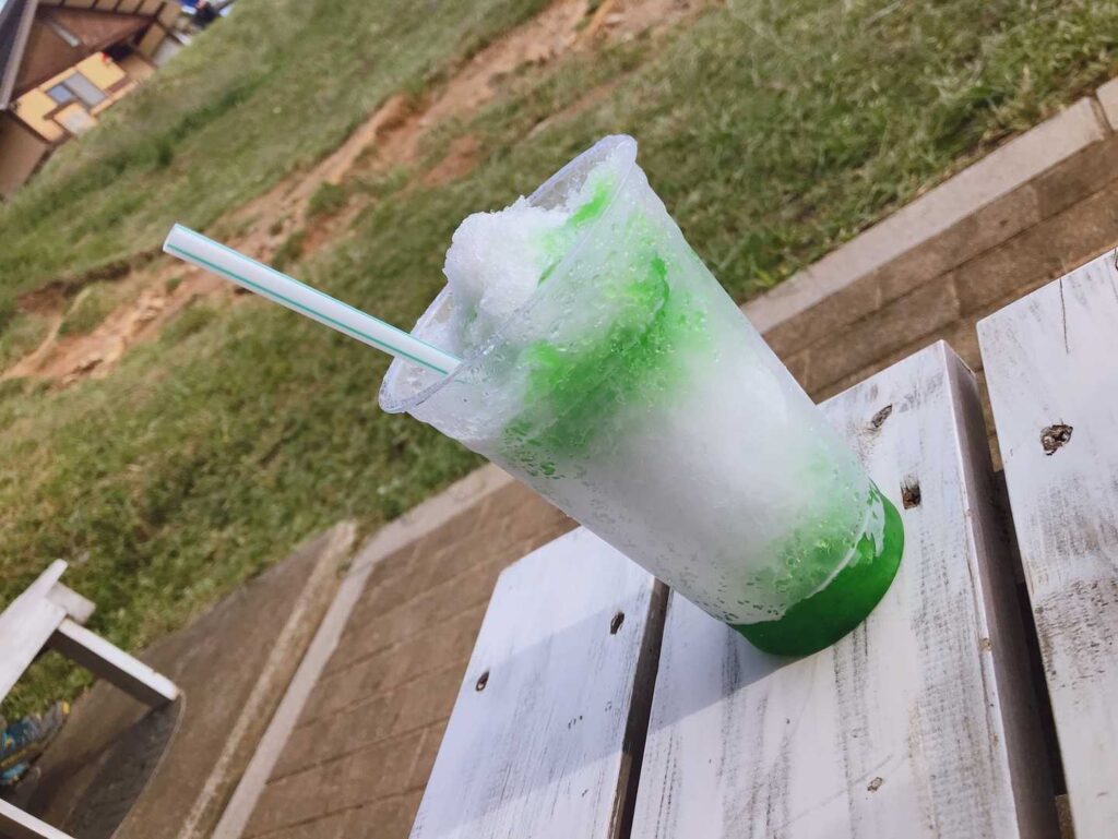 下山後のアイス