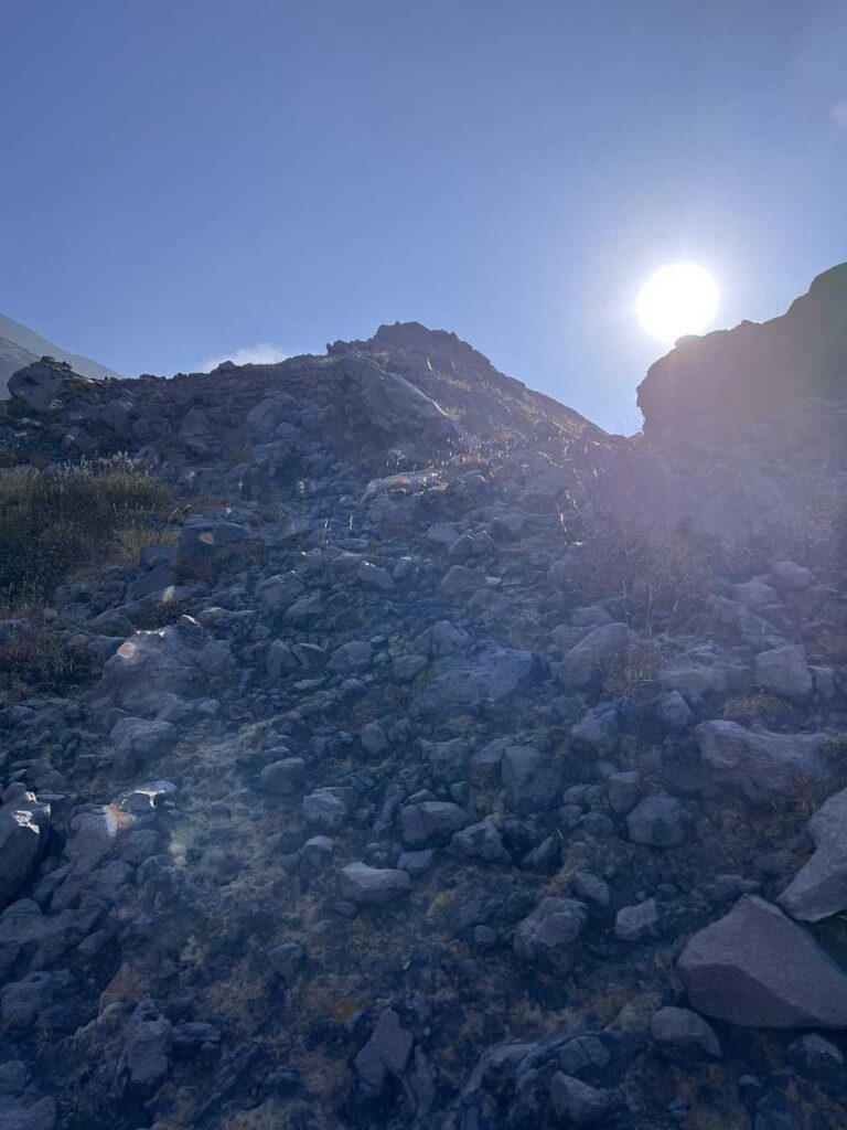 ずーっと続く急登