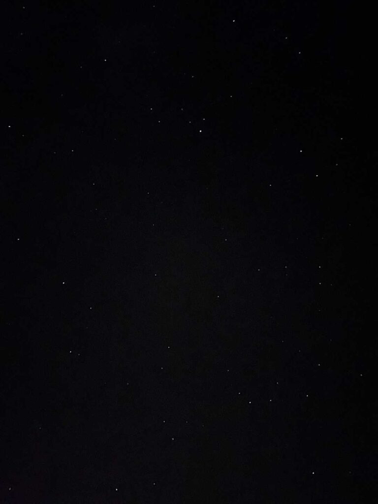 黒沢池ヒュッテからの星空