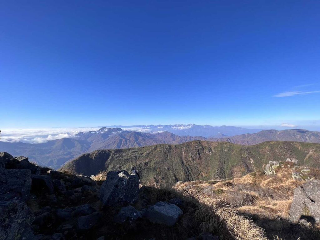 北アルプスの大パノラマ