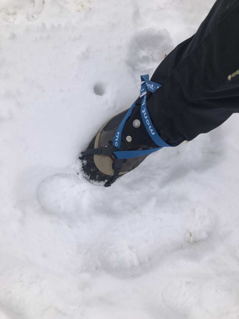 大丈夫そうだけど念の為に軽アイゼン装着