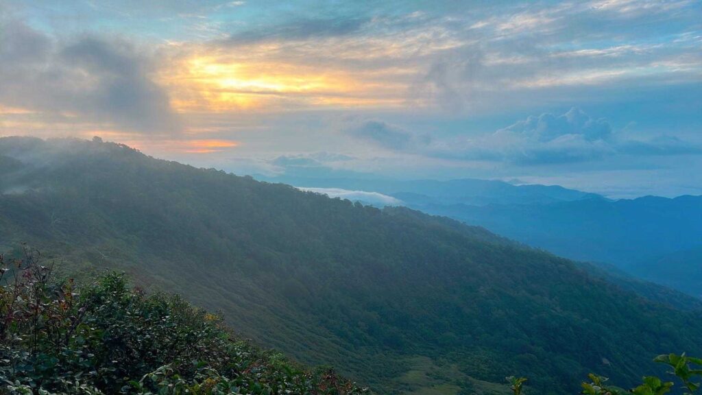 夜明け前の登り