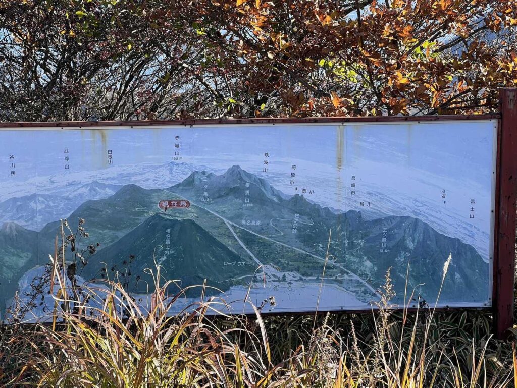 山頂付近からの眺め