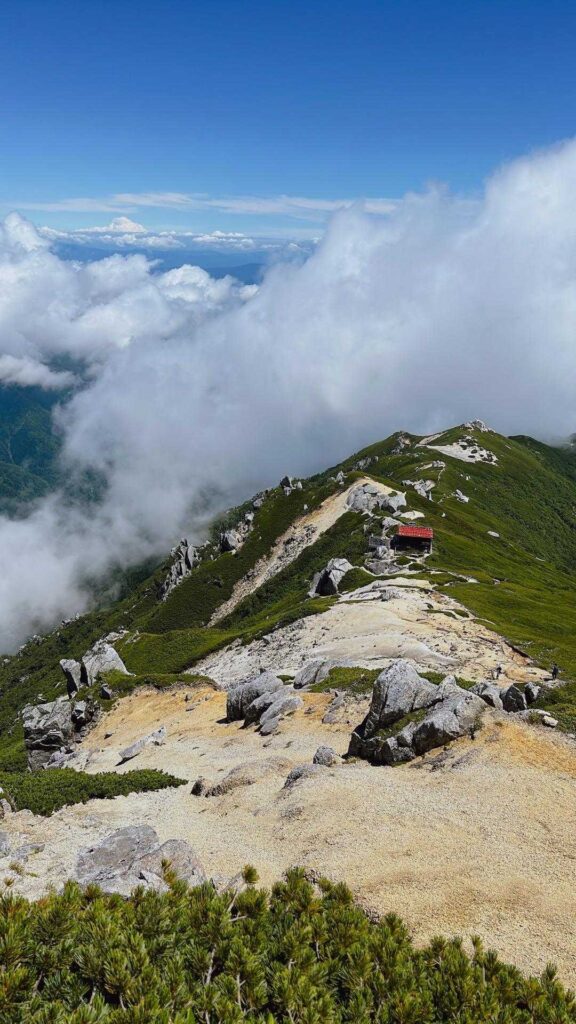 カール方面は雲の中