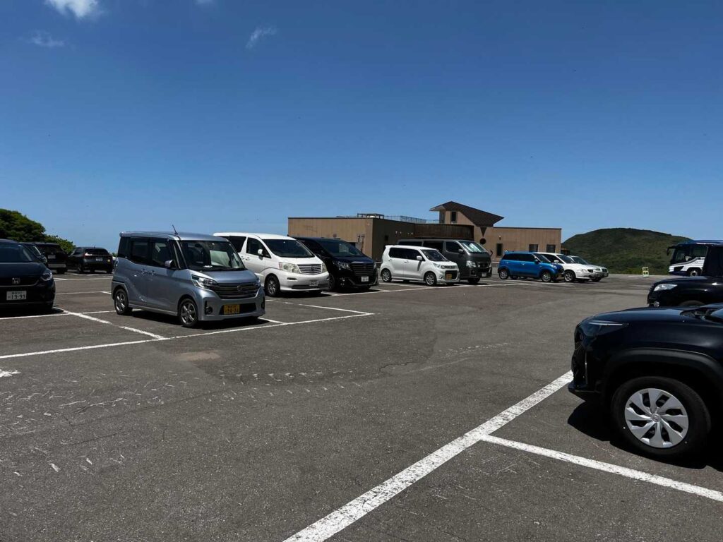 津軽岩木スカイライン8合目の駐車場