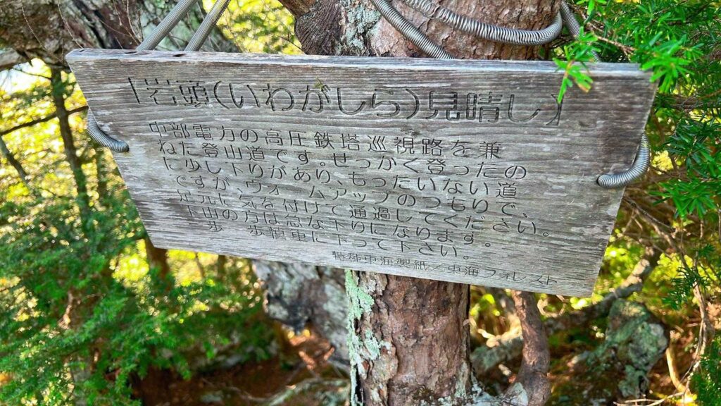 まだ続く下山道