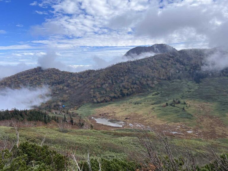 火打山から望む妙高山と北アルプス
