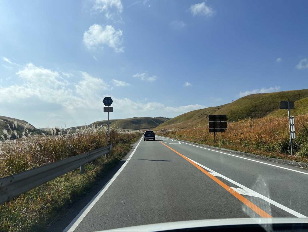 九重から阿蘇への移動中