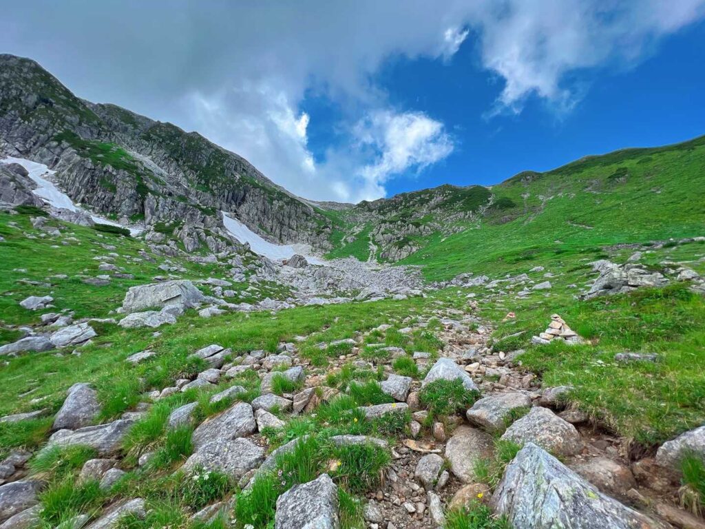 カールの中の美しい景色