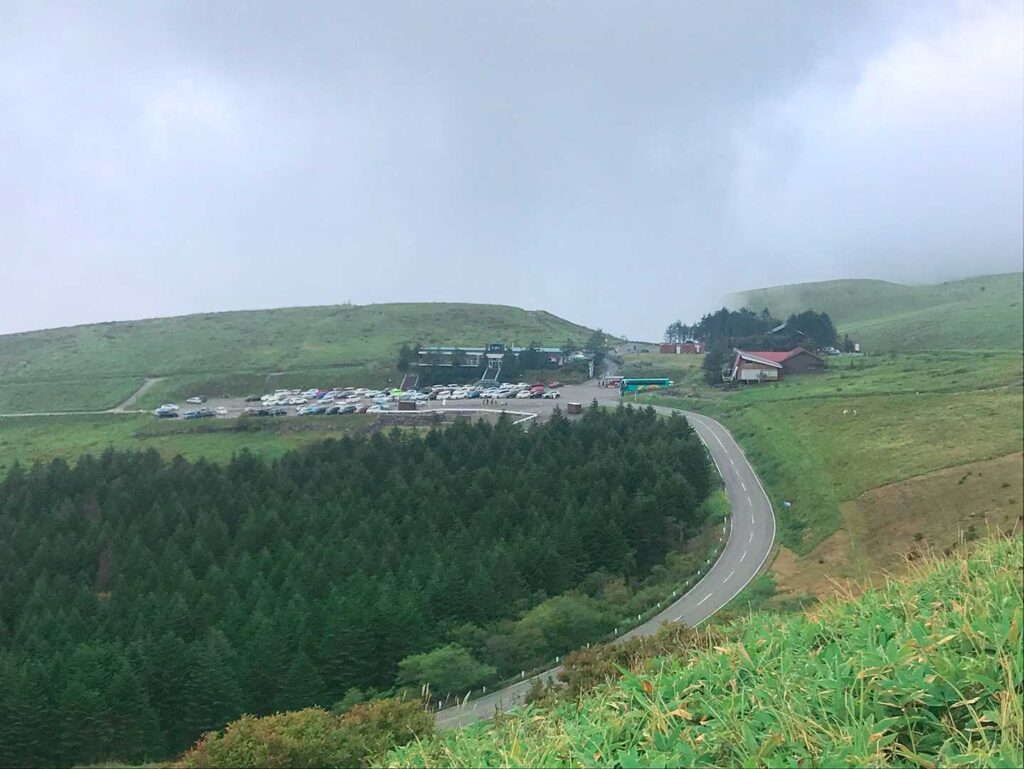 下山途中の景色