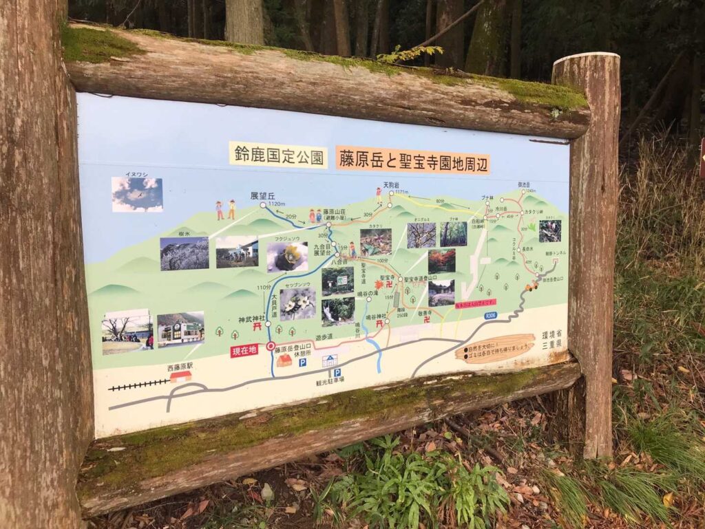 コース案内板を頭に入れてスタート