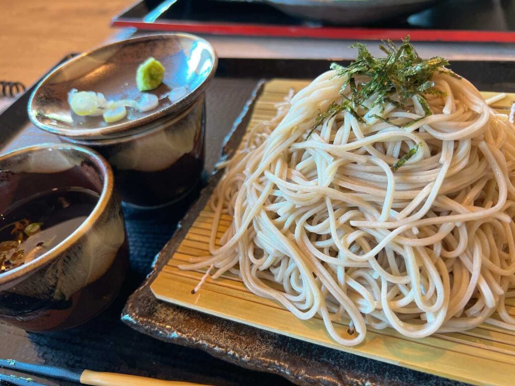 小谷の道の駅でお蕎麦