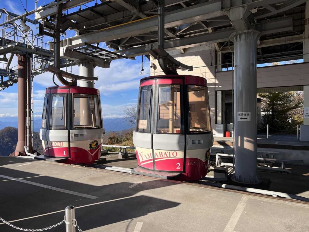 榛名富士山頂駅に到着