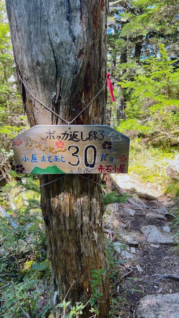 赤石岳が見えてきた