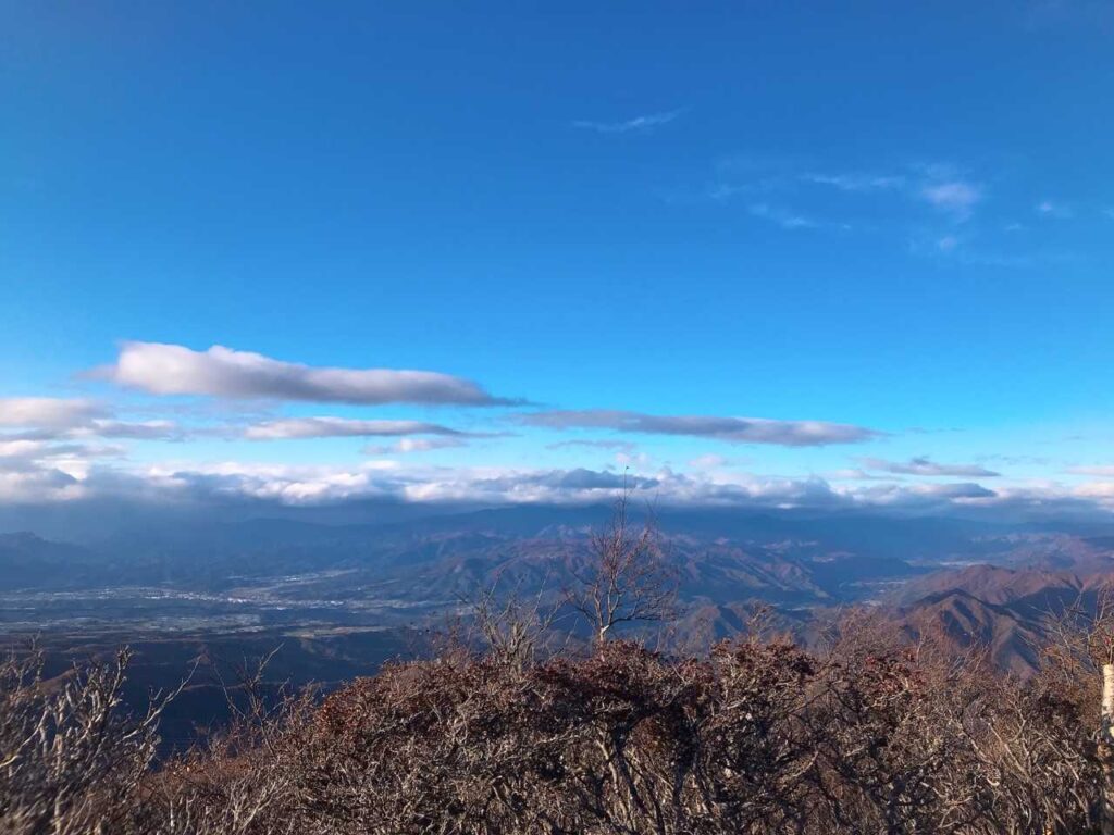 赤城山・黒檜山の展望ポイントからの眺望