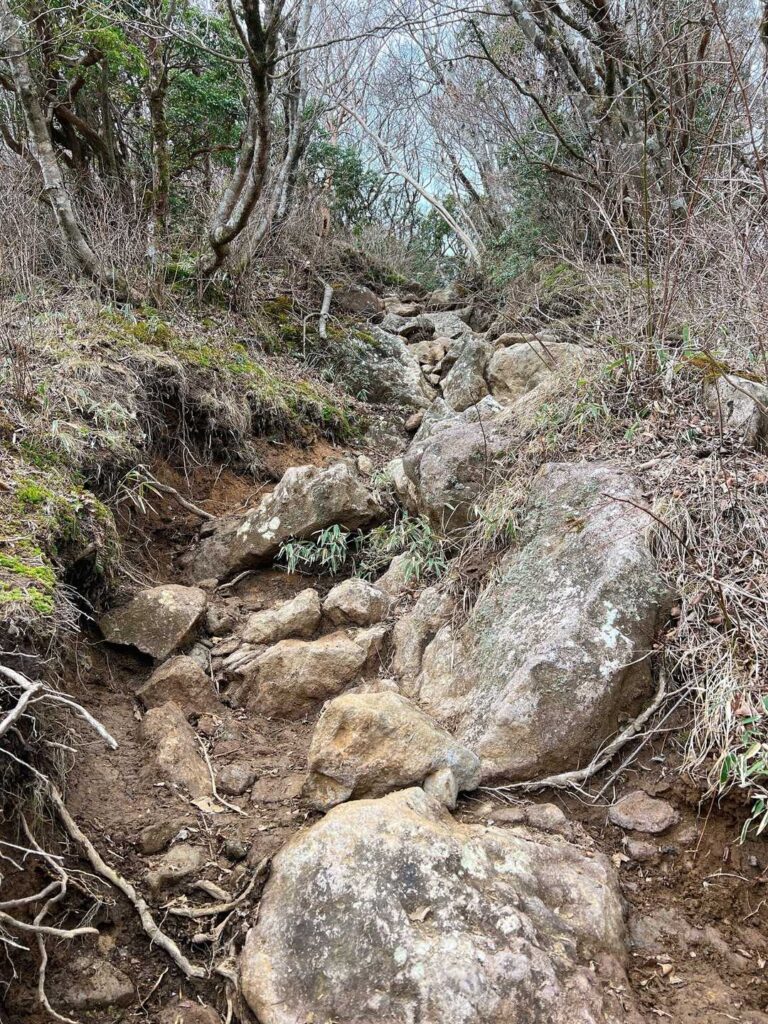 馬の背付近の稜線