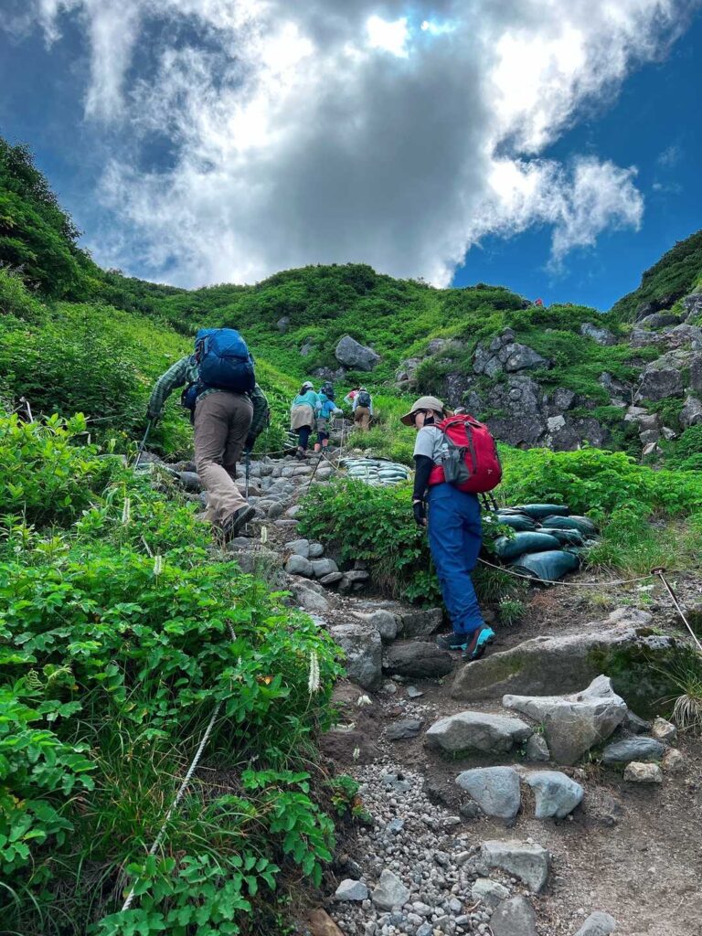 羅臼岳が目の前に