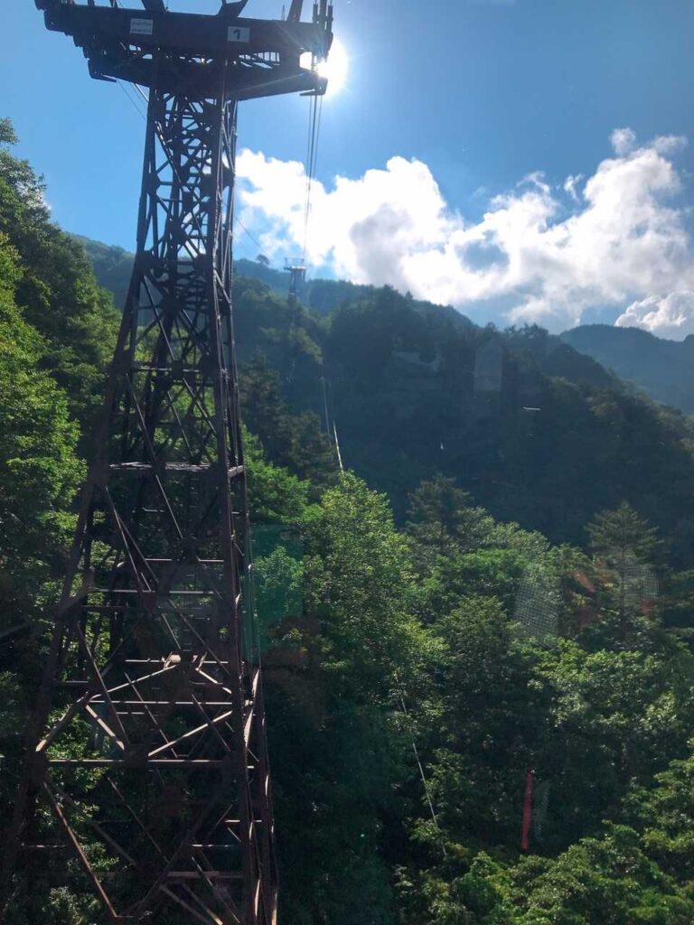 ロープウェイからの眺望