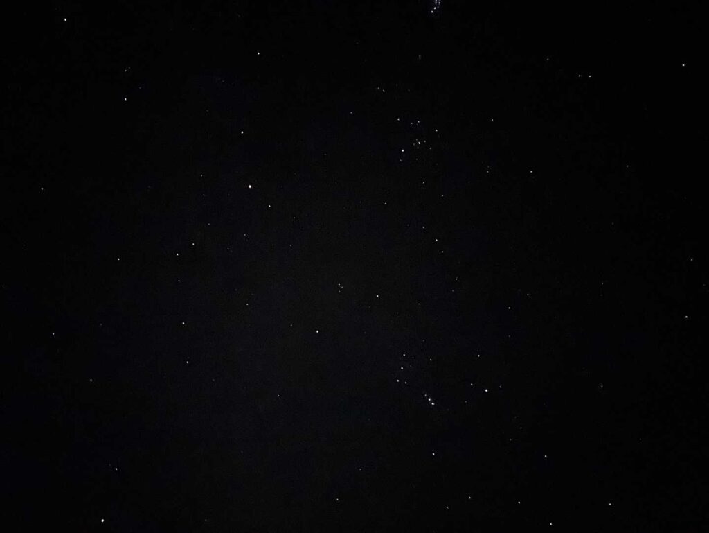 道の駅から見えた星空