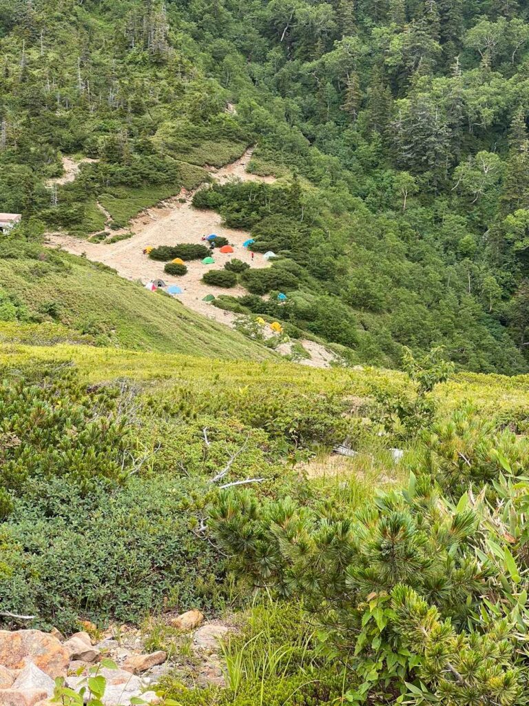 薬師峠のテン場