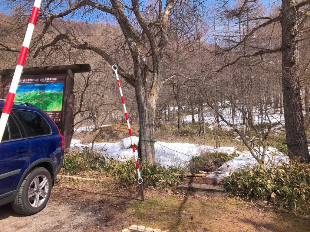 駐車場に直結する道を発見