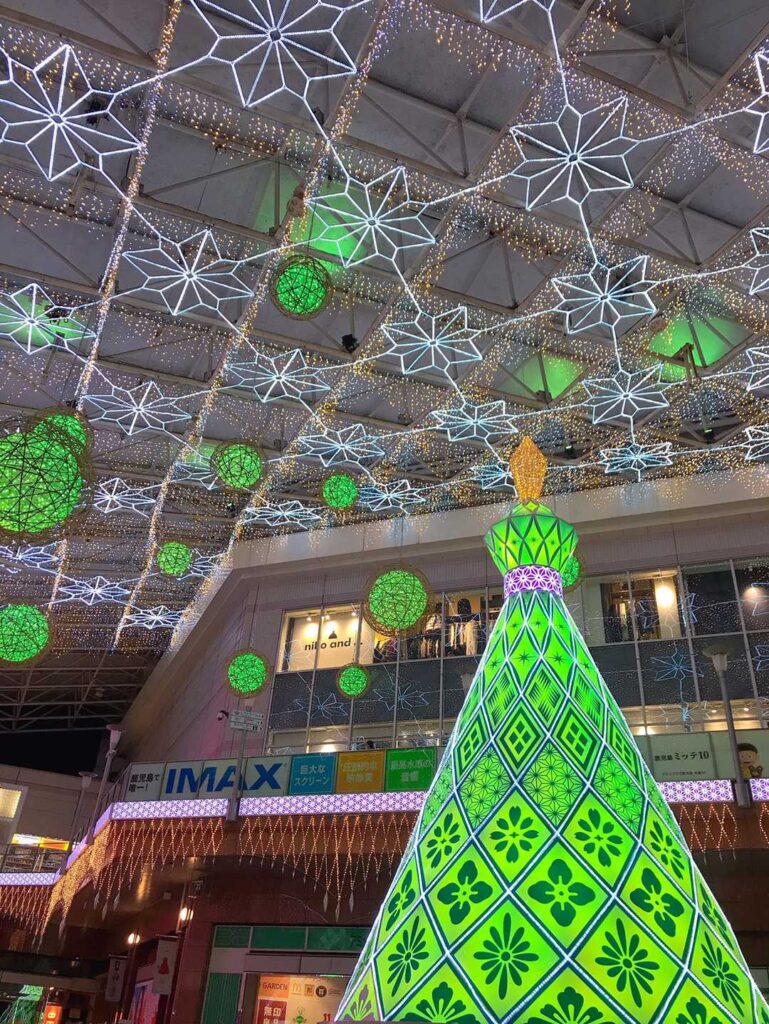 アミュプラザ鹿児島のイルミネーション