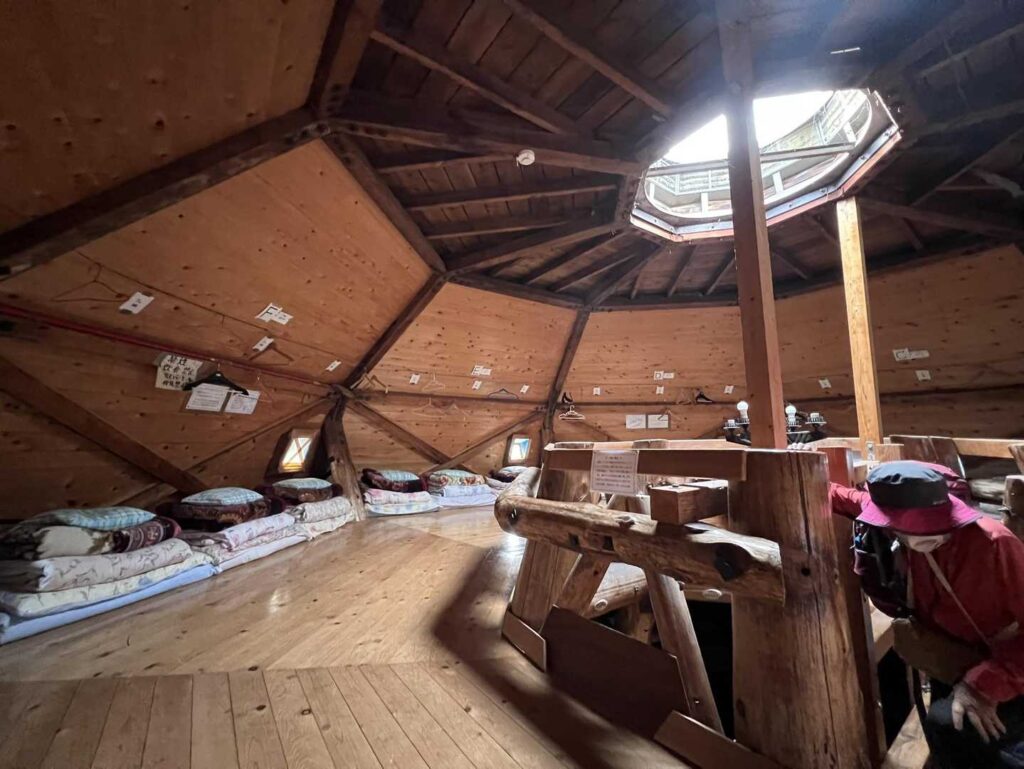 黒沢池ヒュッテの内部