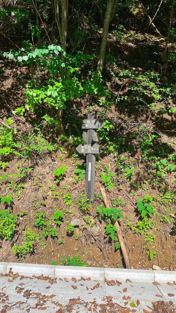 赤石岳・聖岳登山口の標識