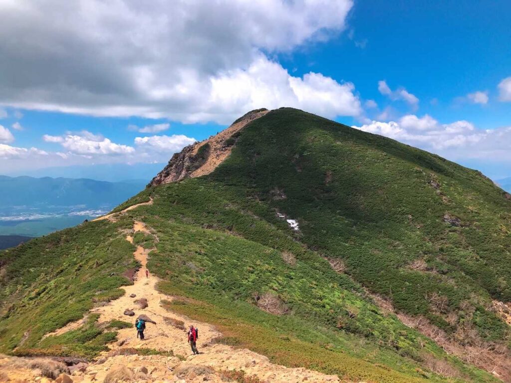 西天狗へ登り返す