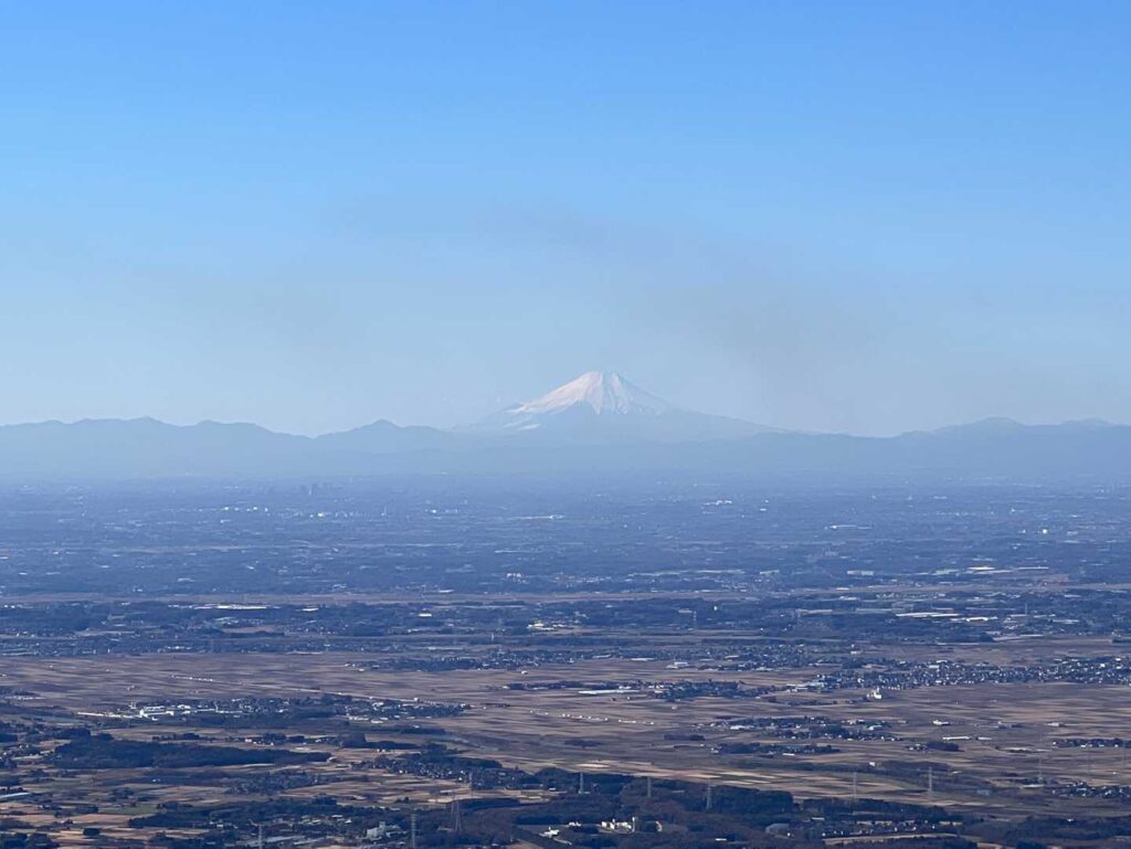 女体山から富士山の眺望