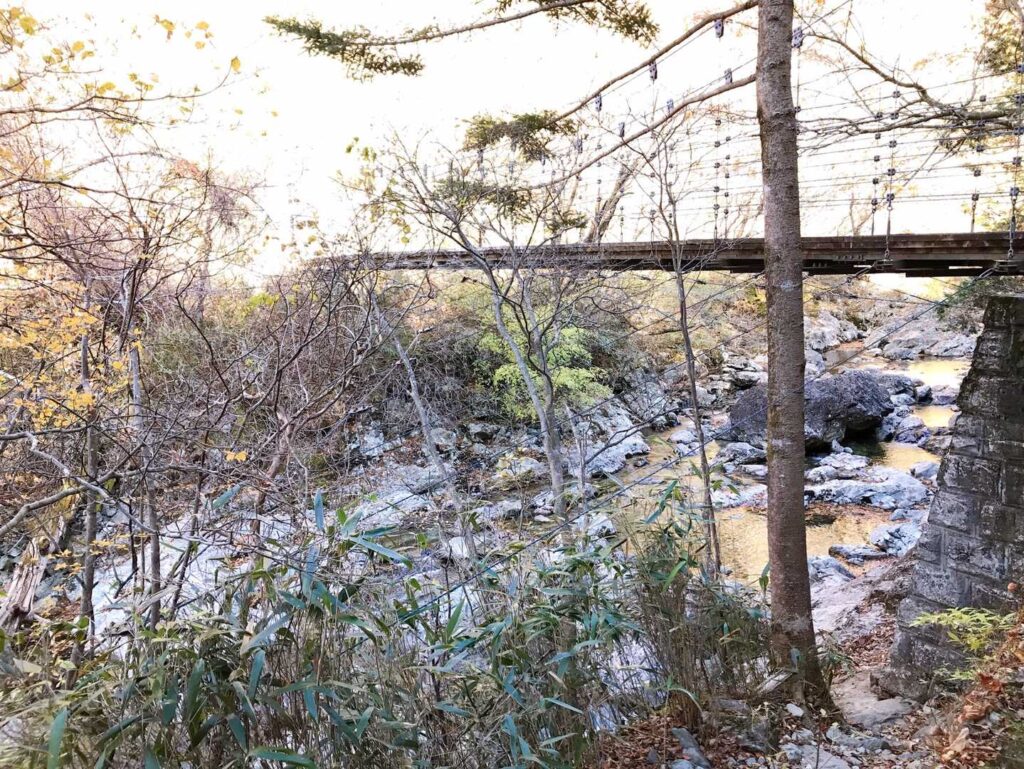 ルート上の吊り橋