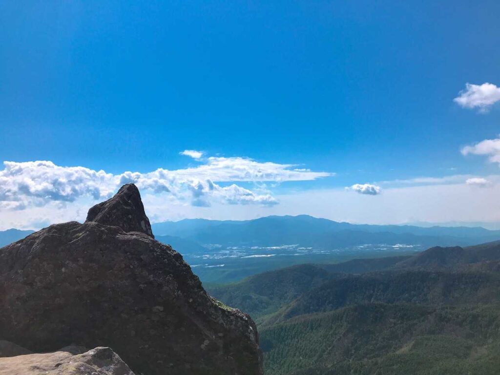 ニュウ到着。景色がいい感じ