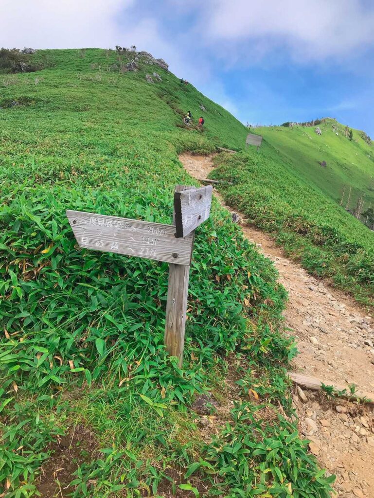 次郎笈への分岐
