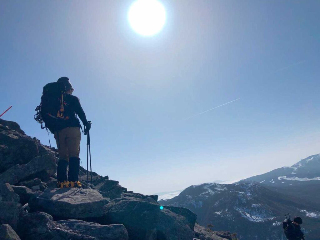気持ちのいい稜線歩き