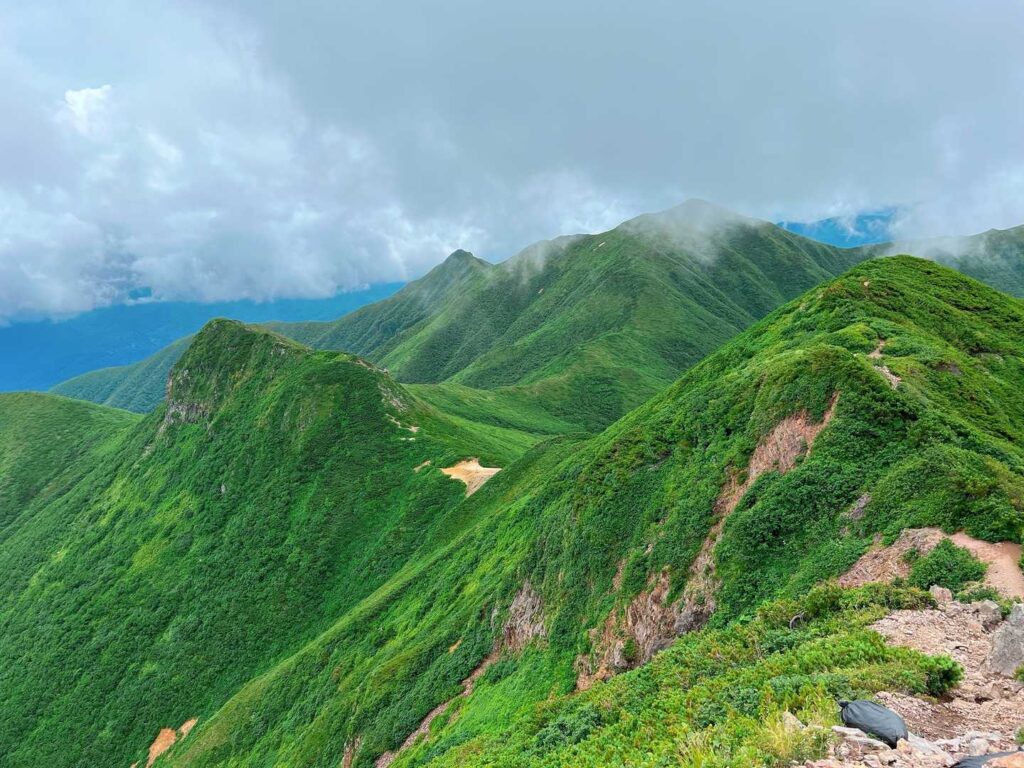 斜里岳山頂からの眺望