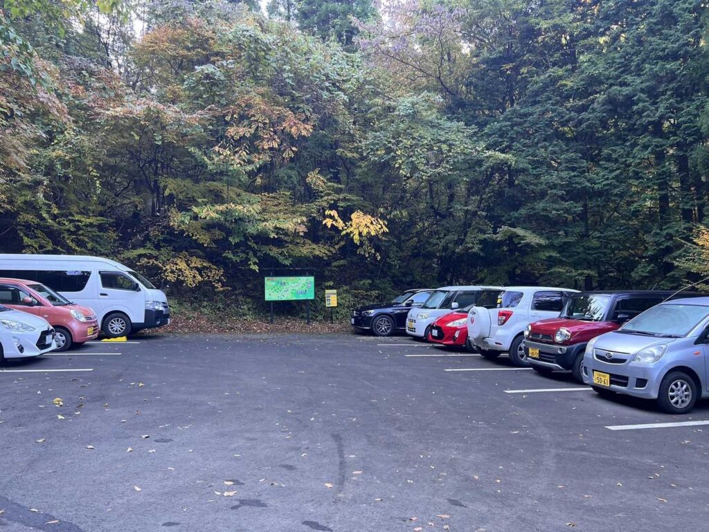 駐車場はほぼ満車