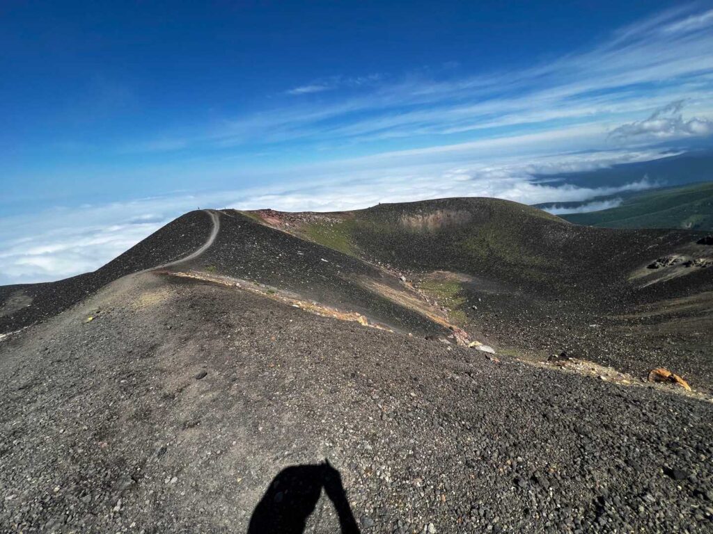 下山途中から見える景色