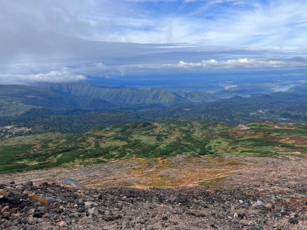 ガスが切れた方角の眺望