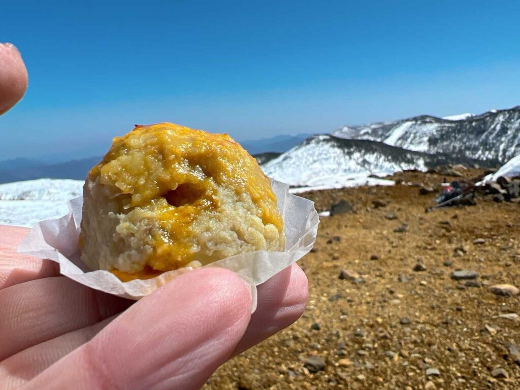 山の形のスイートポテト