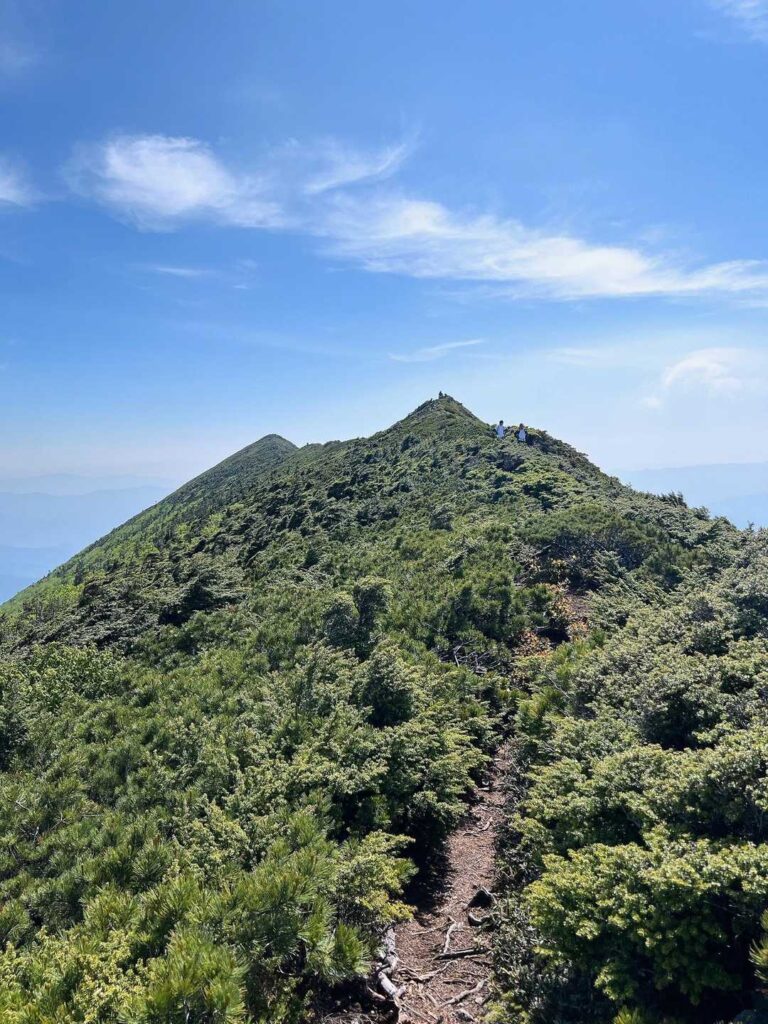 剣ヶ峰への稜線歩き