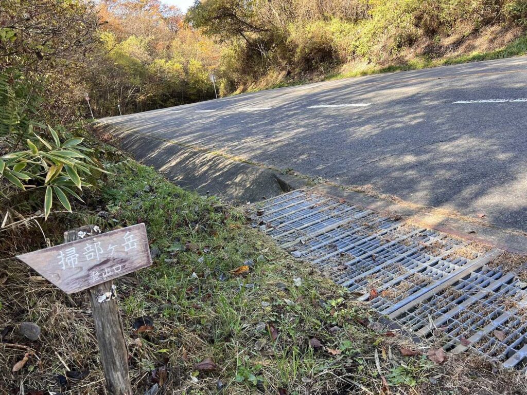 道路を横断して